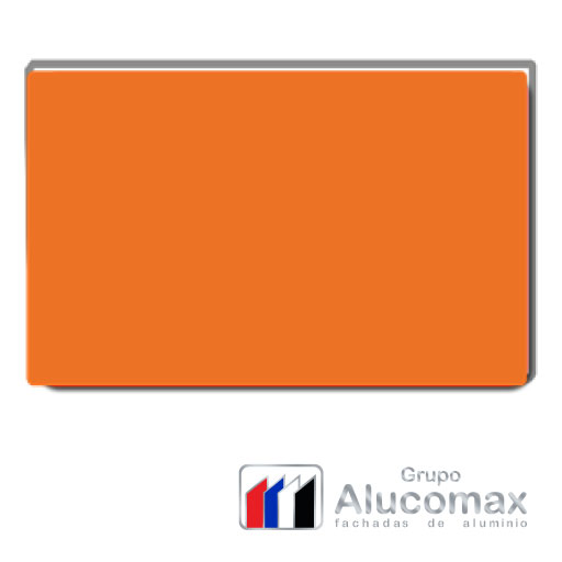 Alucobond Naranja Panel Interior 3mm 1.22m x 2.44m