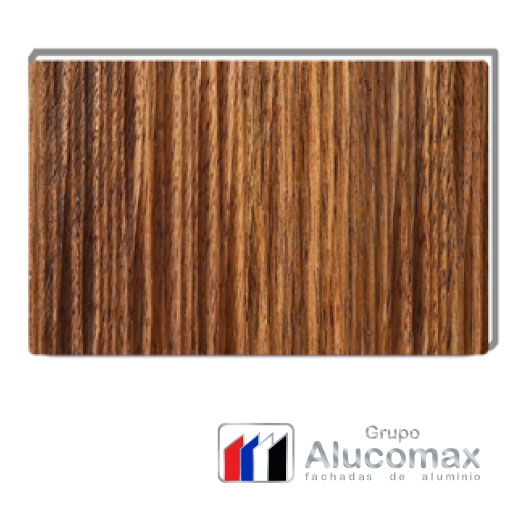 Alucobond Maderado Olmo Rojizo Panel Exterior 4mm 1.22m x 5.50m